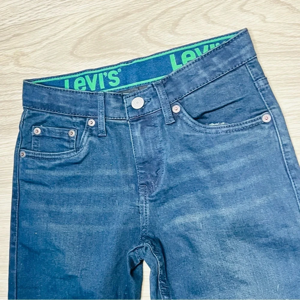 LEVI STRAUSS & CO 511 Slim Jeans Boys Size Reg 10 Adjustable Waist Button & Zip